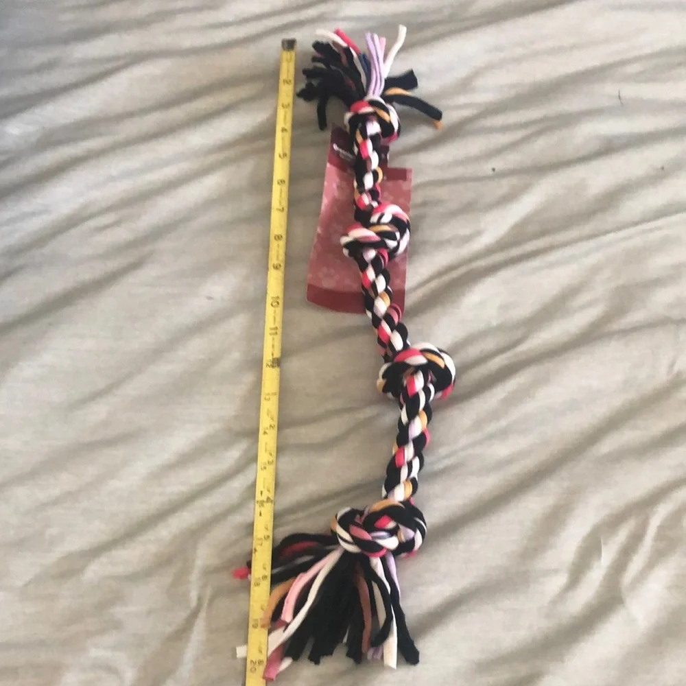 Multicolor Braided Dog Rope Toy - Picture 2 of 5
